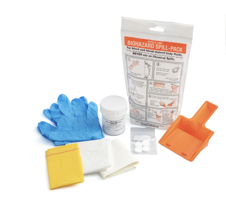 Exploding Blood Pack Blood / Biohazard Spill Pack – Compact Emergency Response Kit for Safe ...
